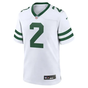 Zach wilson new york jets nike game jersey Legacy white M