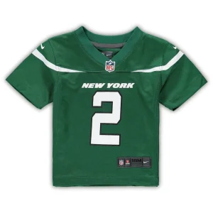 Zach wilson new york jets nike infant game jersey Gotham green 18 MO
