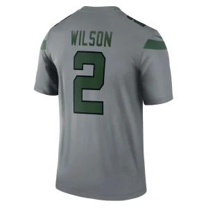 Zach wilson new york jets nike inverted legend player performance top Gray L