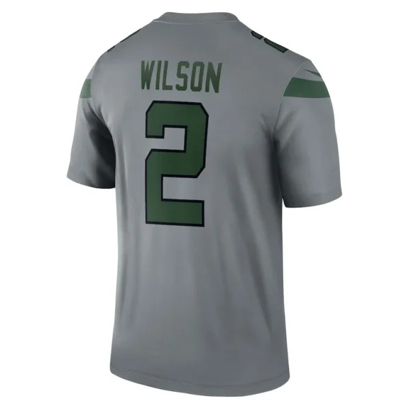 Zach wilson new york jets nike inverted legend player performance top Gray L