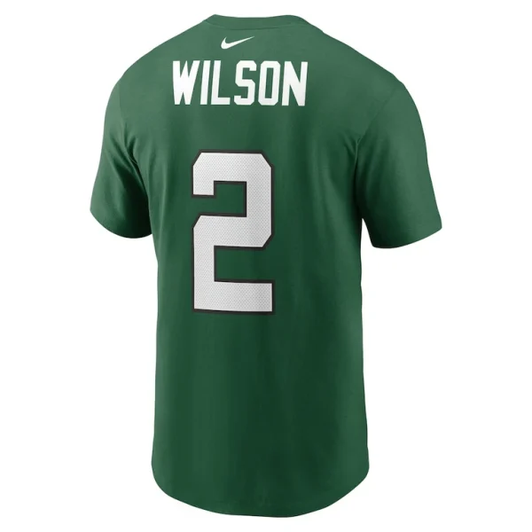 Zach wilson new york jets nike player name number t shirt Green L
