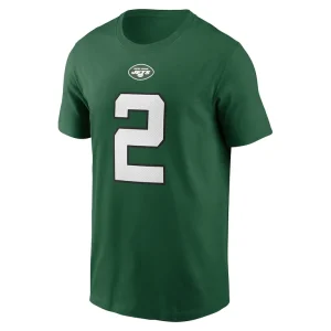 Zach wilson new york jets nike player name number t shirt Green M