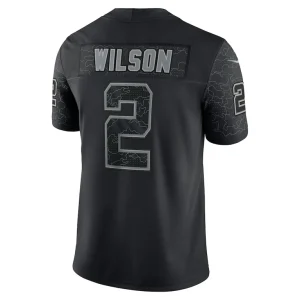 Zach wilson new york jets nike rflctv limited jersey Black 2XL