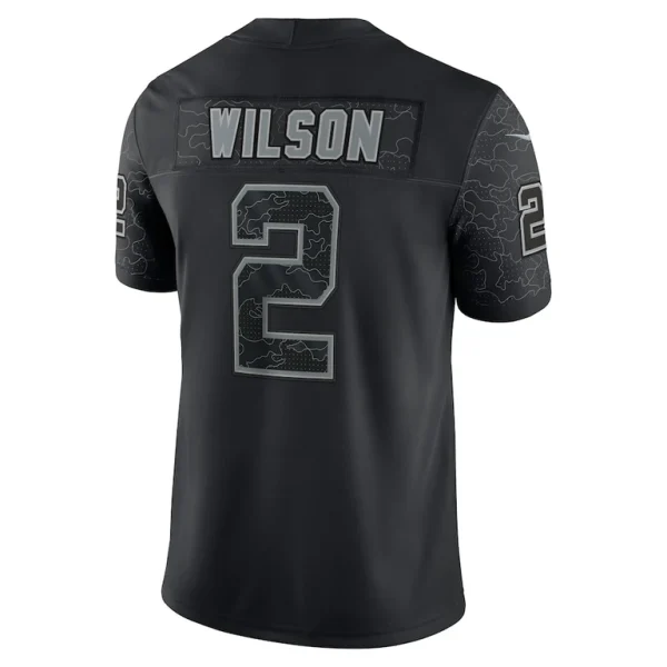 Zach wilson new york jets nike rflctv limited jersey Black 2XL