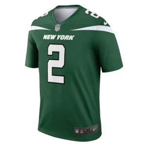 Zach wilson new york jets nike team legend player performance top Gotham green M