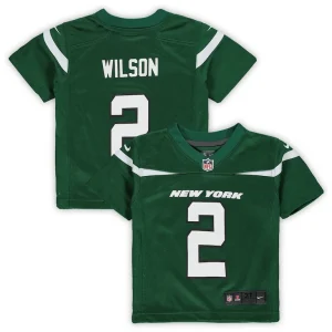 Zach wilson new york jets nike toddler game jersey Green