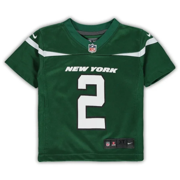 Zach wilson new york jets nike toddler game jersey Green 3T