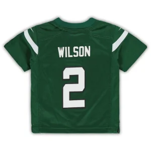 Zach wilson new york jets nike toddler game jersey Green 4T