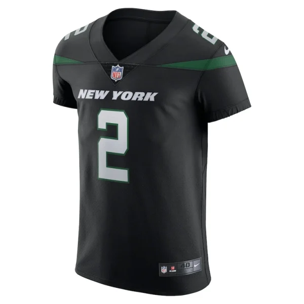 Zach wilson new york jets nike vapor elite jersey Stealth black 44