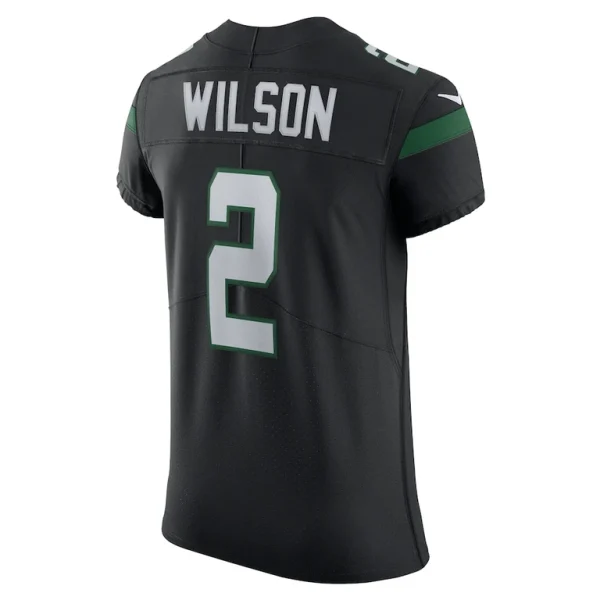 Zach wilson new york jets nike vapor elite jersey Stealth black 48