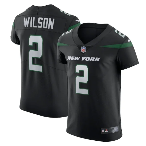 Zach wilson new york jets nike vapor elite jersey Stealth black