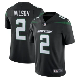 Zach wilson new york jets nike vapor limited jersey Stealth black