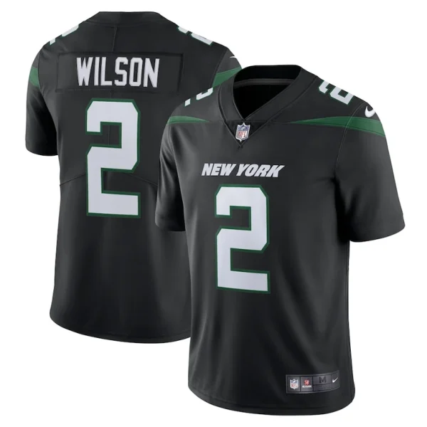 Zach wilson new york jets nike vapor limited jersey Stealth black