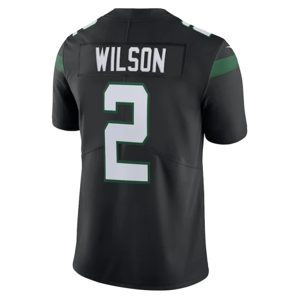 Zach wilson new york jets nike vapor limited jersey Stealth black L