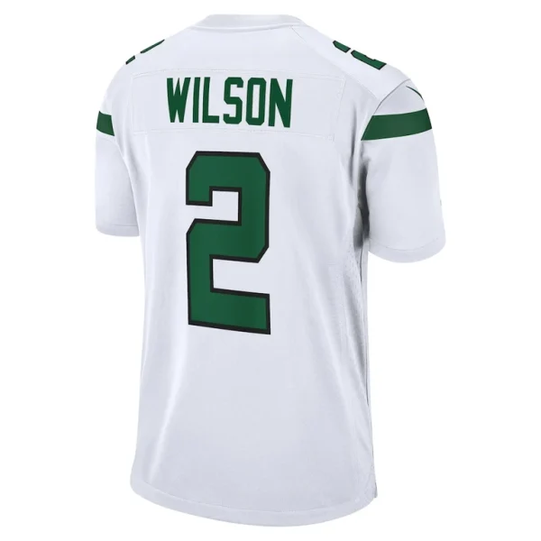 Zach wilson new york jets nike white game jersey White L