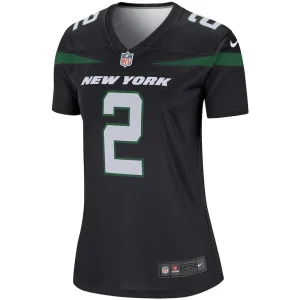 Zach wilson new york jets nike womens alternate legend player performance top Black M