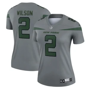 Zach wilson new york jets nike womens inverted legend player performance top Gray