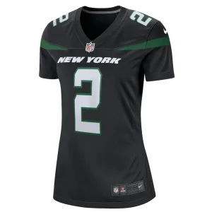 Zach wilson new york jets nike womens player jersey Black M