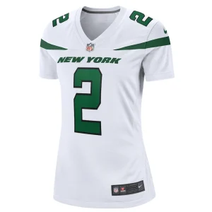 Zach wilson new york jets nike womens player jersey White M