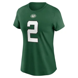 Zach wilson new york jets nike womens player name number t shirt Green M