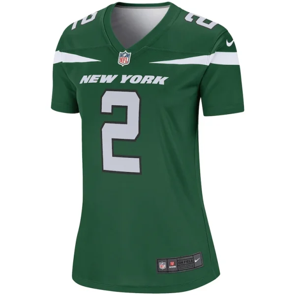 Zach wilson new york jets nike womens team legend player performance top Green M