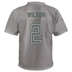 Zach wilson new york jets nike youth atmosphere game jersey Gray Yth L