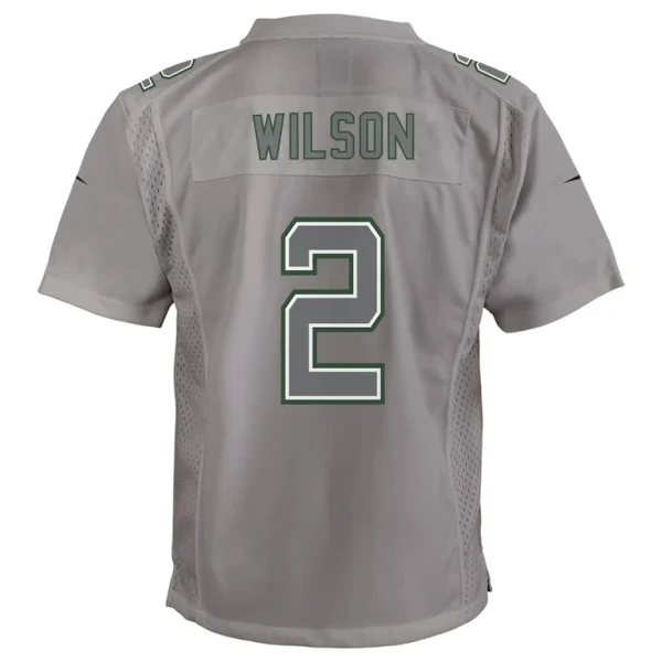 Zach wilson new york jets nike youth atmosphere game jersey Gray Yth L