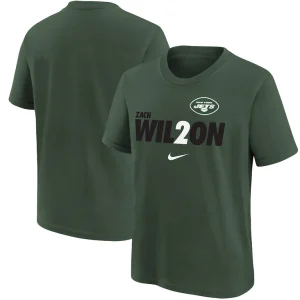 Zach wilson new york jets youth local pack player graphic t shirt Green