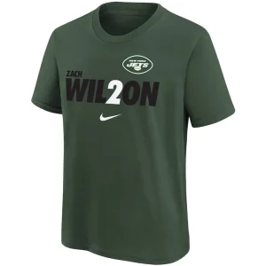 Zach wilson new york jets youth local pack player graphic t shirt Green Yth M