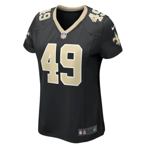 Zach wood new orleans saints nike womens game jersey Black M