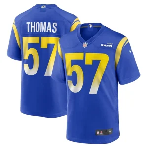 Zachary thomas los angeles rams nike team game jersey Royal