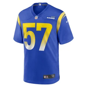 Zachary thomas los angeles rams nike team game jersey Royal M