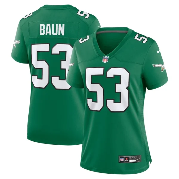 Zack baun philadelphia eagles nike womens alternate game jersey Kelly green