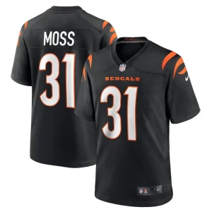 Zack moss cincinnati bengals nike game jersey Black