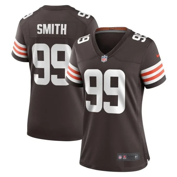 Zadarius smith cleveland browns nike womens team game jersey Brown