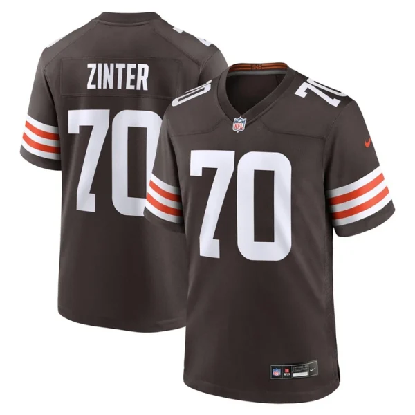 Zak zinter cleveland browns nike team game jersey Brown