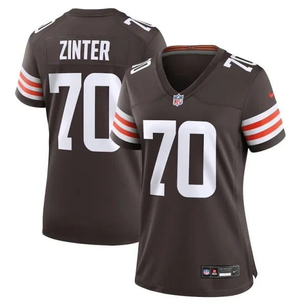 Zak zinter cleveland browns nike womens game jersey Brown