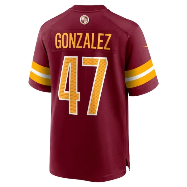 Zane gonzalez washington commanders nike game jersey Burgundy L