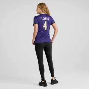 Zay flowers baltimore ravens nike womens team game jersey Purple 2XL
