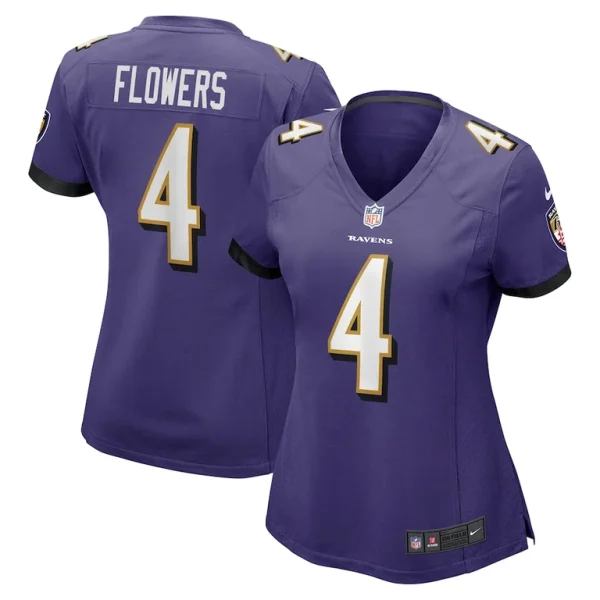 Zay flowers baltimore ravens nike womens team game jersey Purple