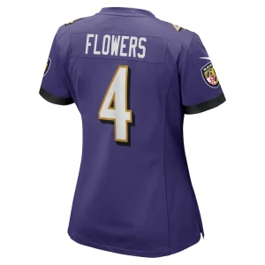 Zay flowers baltimore ravens nike womens team game jersey Purple L