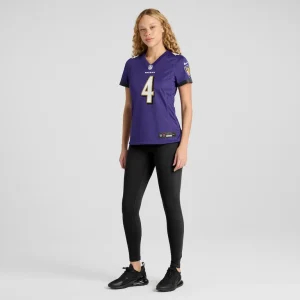 Zay flowers baltimore ravens nike womens team game jersey Purple XL