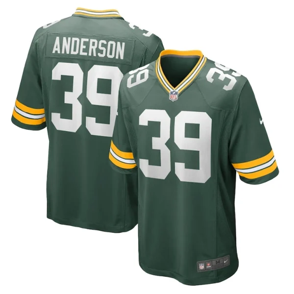 Zayne anderson green bay packers nike team game jersey Green