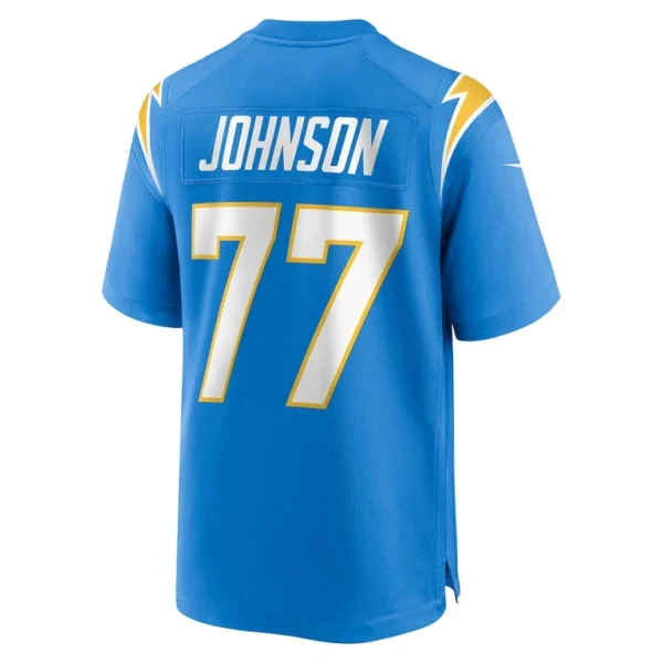 Zion johnson los angeles chargers nike player game jersey Powder blue L