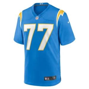 Zion johnson los angeles chargers nike player game jersey Powder blue M