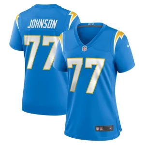 Zion johnson los angeles chargers nike womens player game jersey Powder blue