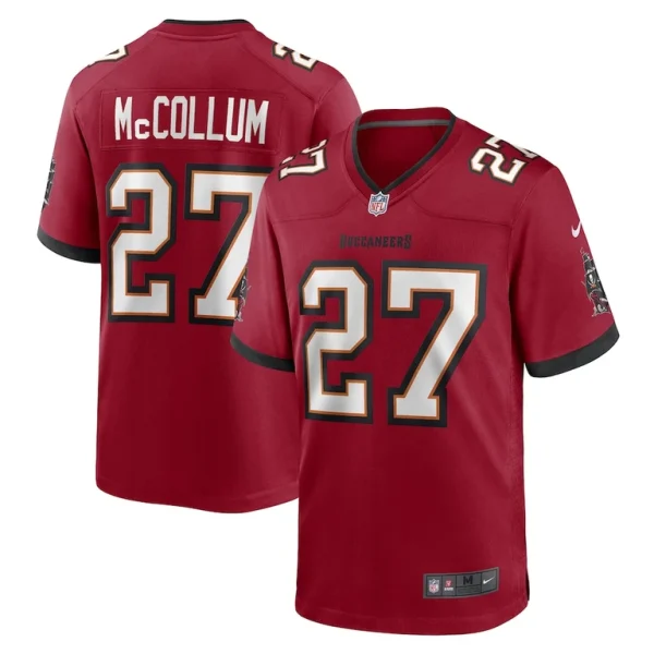 Zyon mccollum tampa bay buccaneers nike game player jersey Red