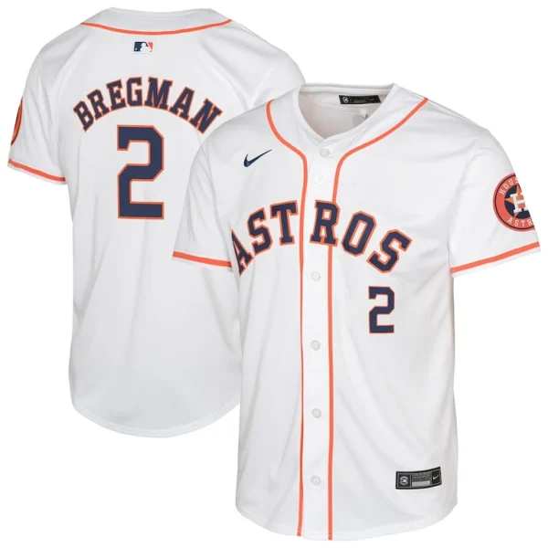 Alex bregman houston astros nike youth home limited jersey – white Multi