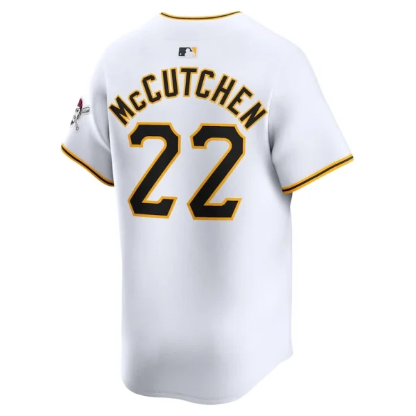 Andrew mccutchen pittsburgh pirates nike home limited player jersey White L