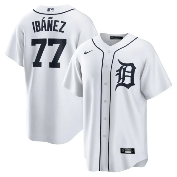 Andy ibanez detroit tigers nike home replica jersey White